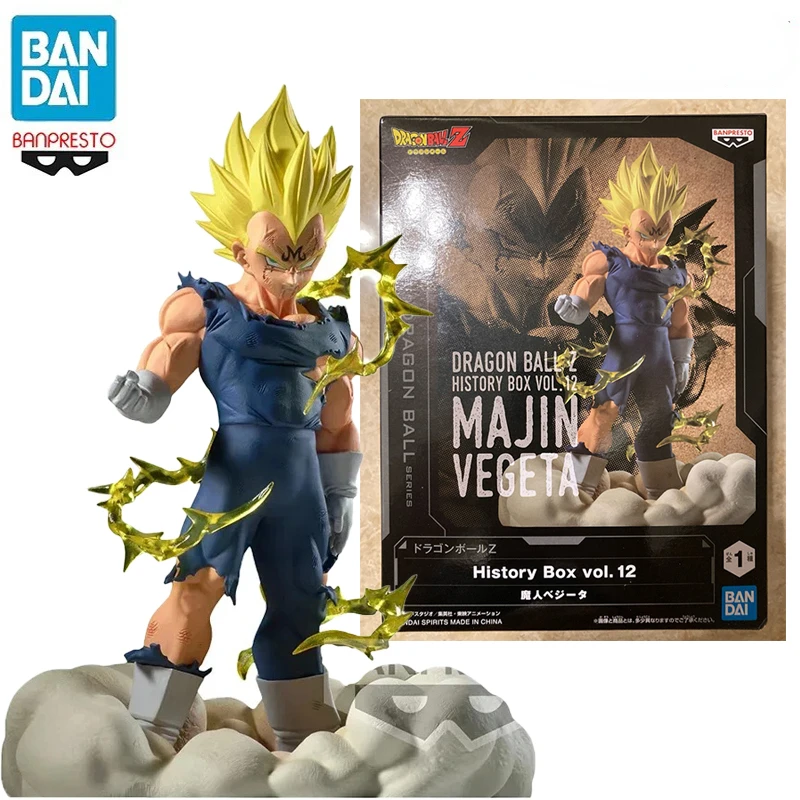 In Stock Genuine Original Banpresto Dragon Ball Z History Box Vol.12 MAJIN VEGETA PVC Anime Figure Model Toys Collection Gifts