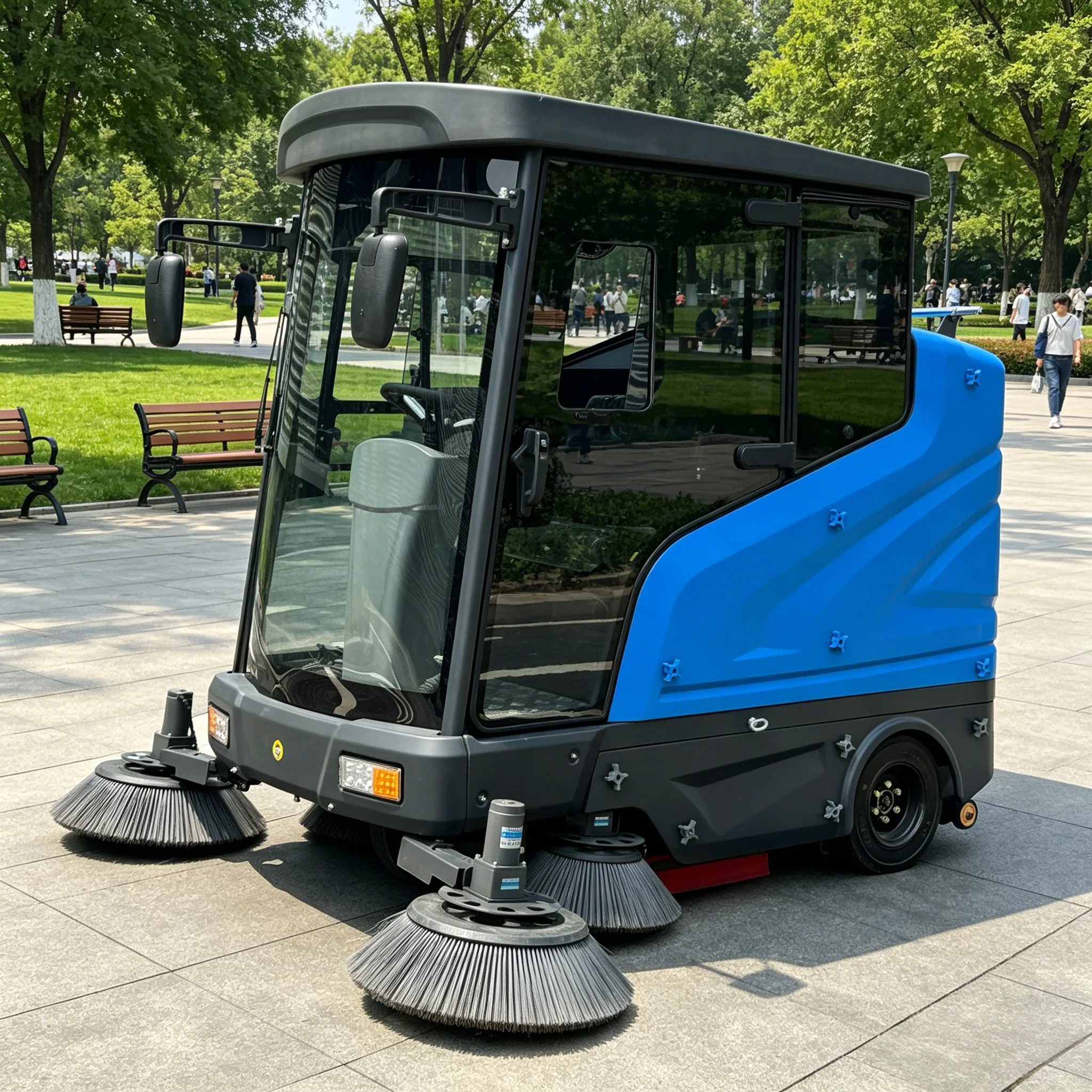 Customized Electric Road Sweeper Truck Vacuum Electric Road Sweeping Vehicle Electric Street Sweeper On Road Floor Sweeper