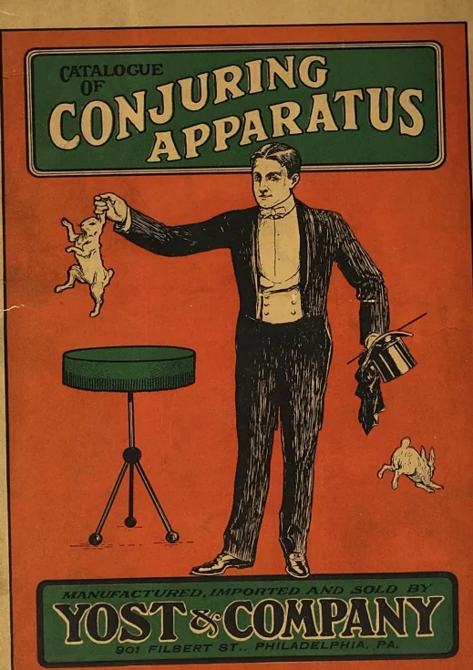 Catálogo de aparatos de Conjuring de Yost, trucos de magia