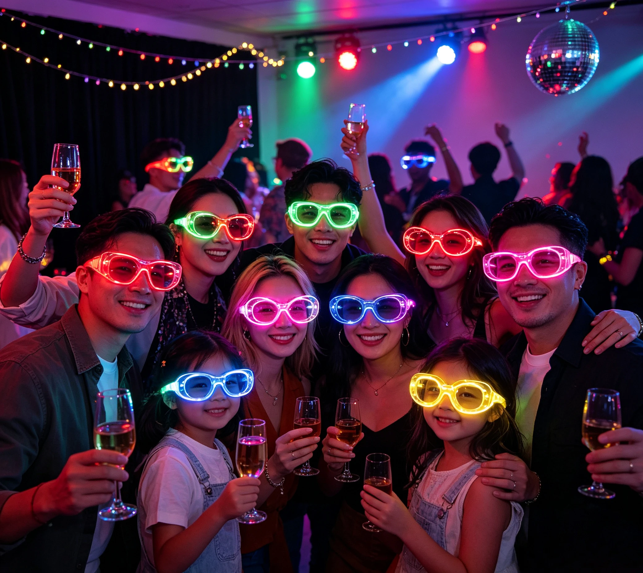 Glow In The Dark Party Glasses - 20pcs Light Up Glasses Glow In