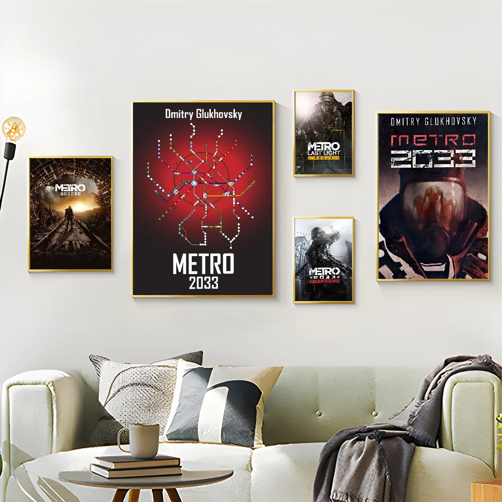 M-Metro 2033 Anime Video Game Classic Movie Posters HD Quality Poster Wall Art Painting Study Nordic Home Decor