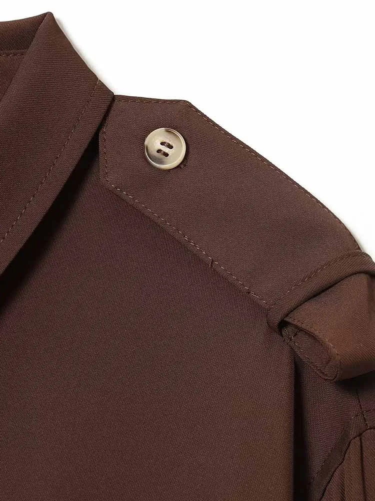 النمط الأوروبي والأمريكي موضة جديدة تصميم الملابس النسائية قميص مزخرف بحزام الكتف متعدد الاستخدامات