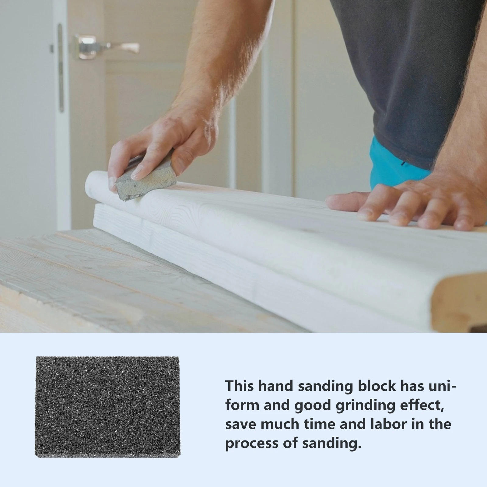

5Pcs Multipurpose Grinding Sponge Block Professional Polishing Tool for Wood Furniture Floor Grinding Sponge Polishing Block