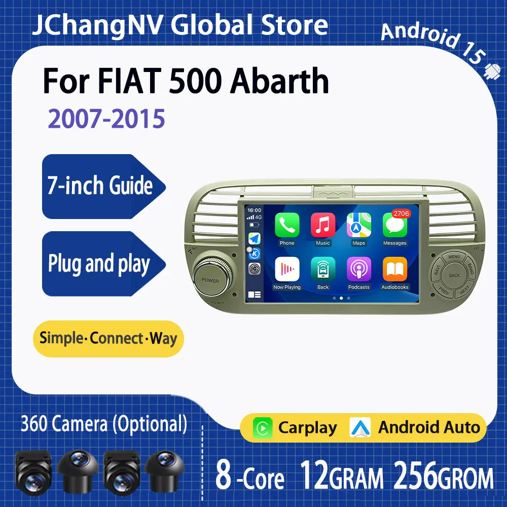 Android Auto Carplay Car Radio Stereo 7