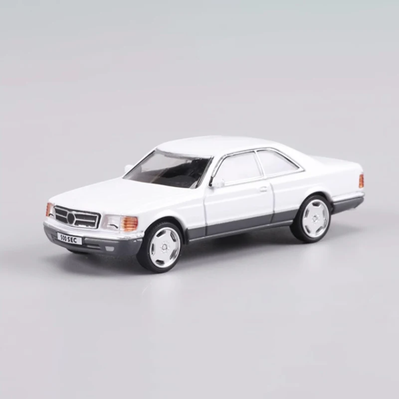 Diecast 1:64 Scale 500SEC Alloy Classic Car Model Finished Product Simulation Toy Collection Gift Static Model Display Souvenir