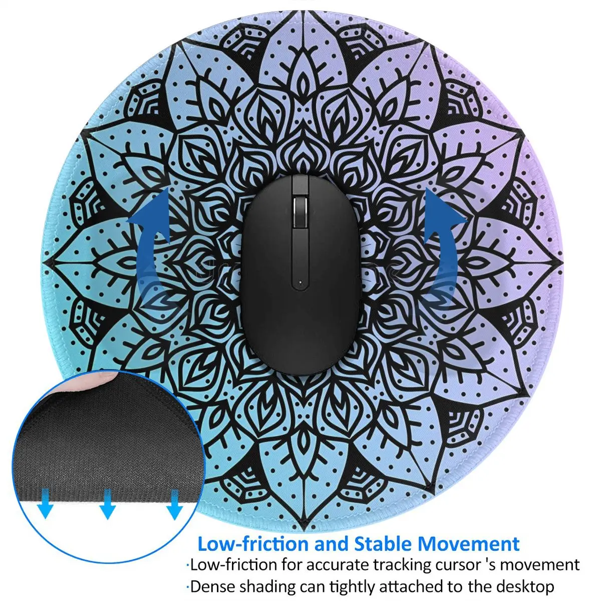 Gamer Mouse Pad Retro Cool Waterproof Mousepad Desk Accessories Datura Flower Colorful Fashion Mouse Mats For PC Laptop Computer