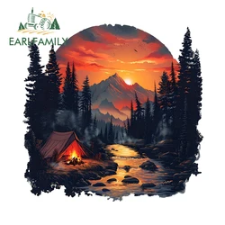 EARLFAMILY 13cm X 10.7cm for Mountains and Rivers Nature Views Car Stickers Fashionable Personality Decals Car Styling Trunk