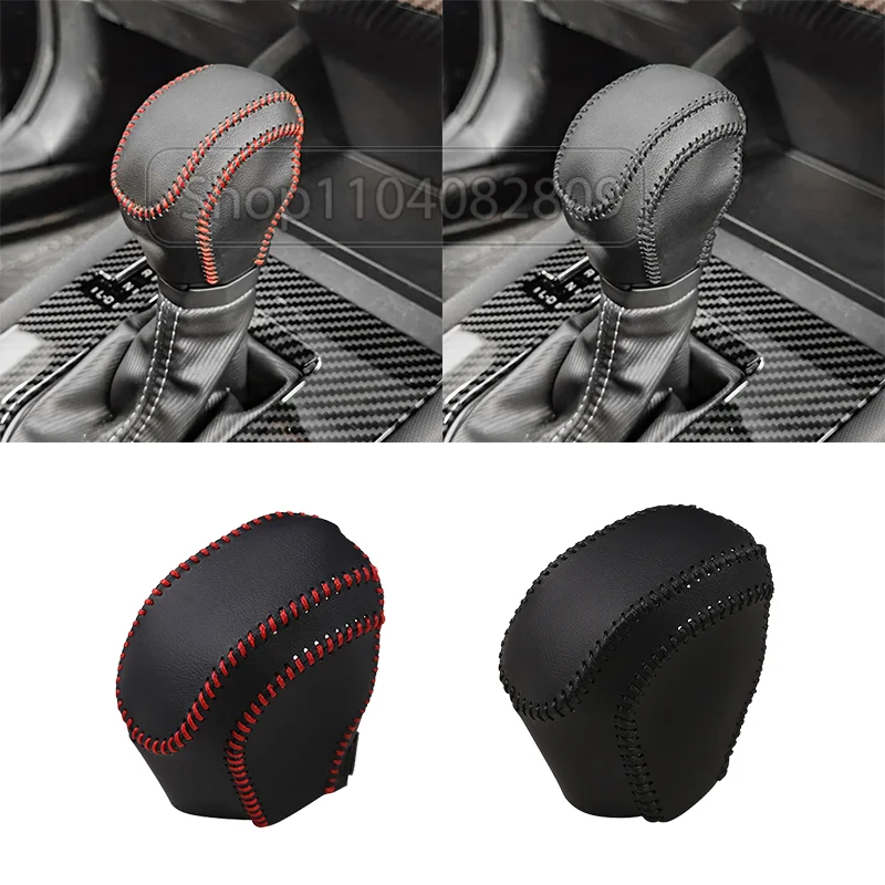 

For 2025 Subaru Forester Center Console Gear Shifter Head Knob Cover Interior Leather Protective Trim Car Modofied Accessories