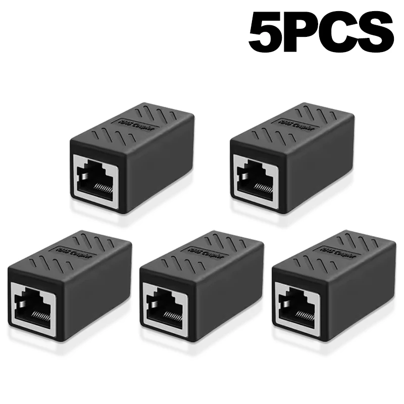 RJ45-Koppler Cat7 Cat6 Ethernet-Adapter Gigabit-Schnittstelle Netzwerk-Extender-Konverter Buchse auf Buchse Verlängerungskabel