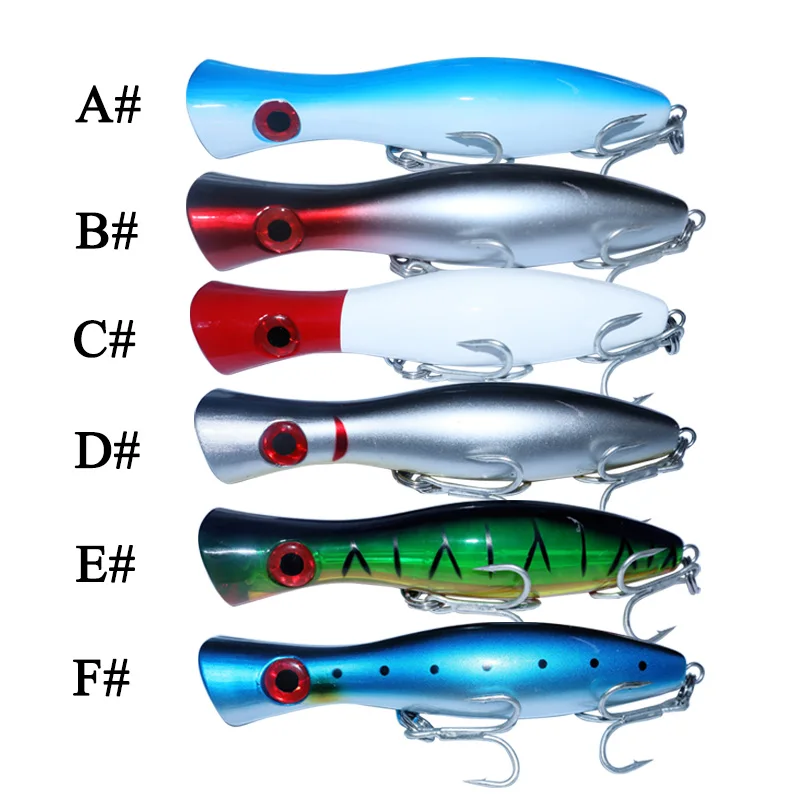 Señuelo duro grande Popper, 6 colores, flotante, 16cm, 88g, Crankbait, pececillo, natación, Wobbler, pesca en el mar