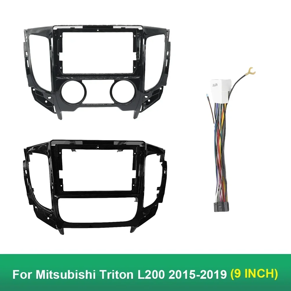 9 Inch Car Frame Fascia Adapter For Mitsubishi Triton L200 2015-2019 Android Radio Audio Dash Fitting Panel Kit