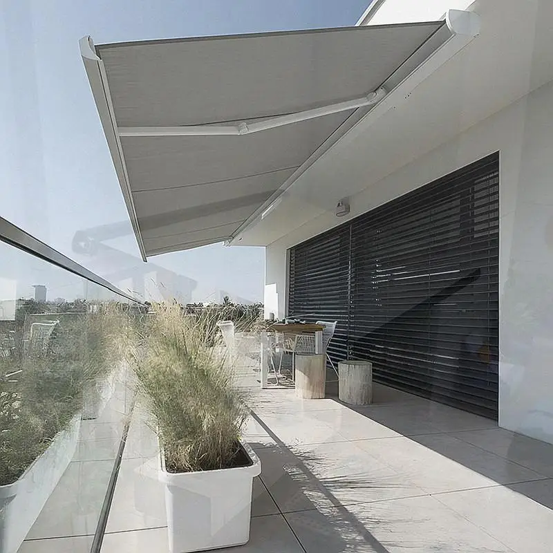 

Motorized Electric Patio Garden Waterproof Sunproof Outdoor Party Camping Garden Heavy Duty Folding Awning Retractable Awning