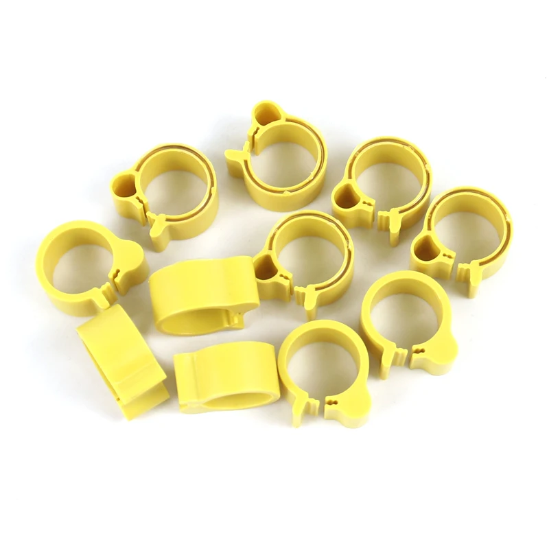 

20pcs 860-960Mhz UHF RFID Poultry Foot Ring ABS Material Ducks Goose Ring Tag for Farm Livestock Management