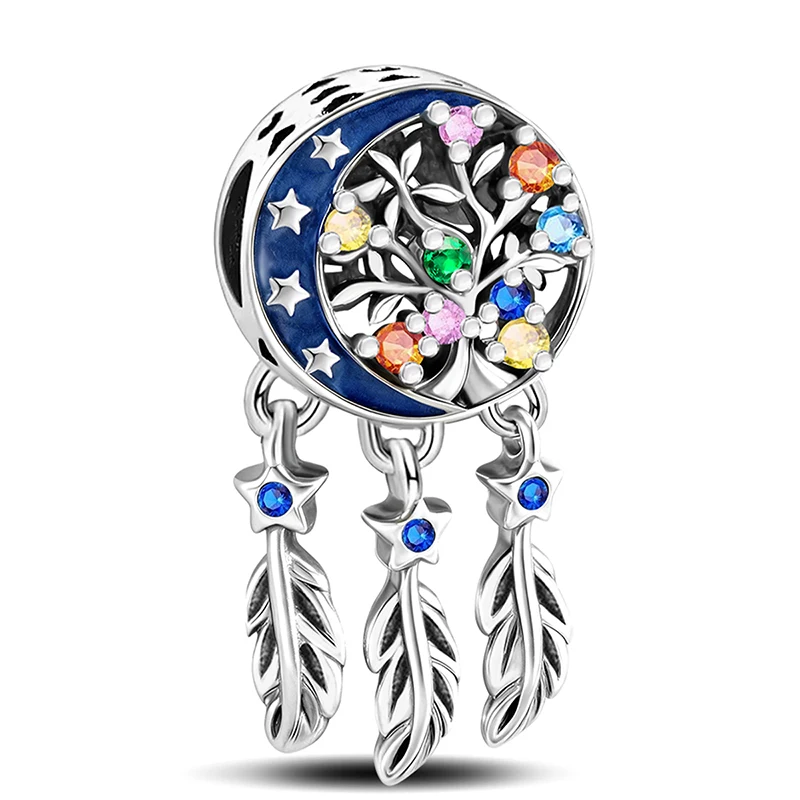925 Sterling Silver Couple Dog Cat Mother Daughter Hug Series Charm Pendant for Bracelets DIY Women's High Quality Fine Jewelry