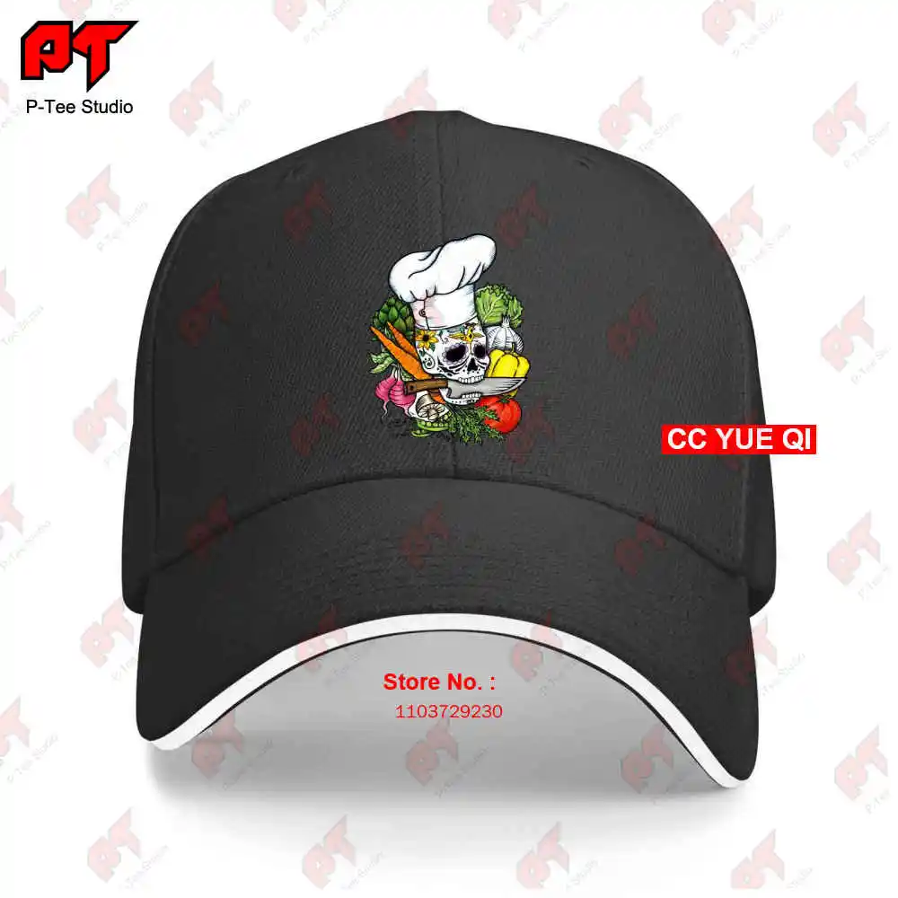 Sugar Skull Chef Vegetables Baseball Caps Truck Cap SGW9