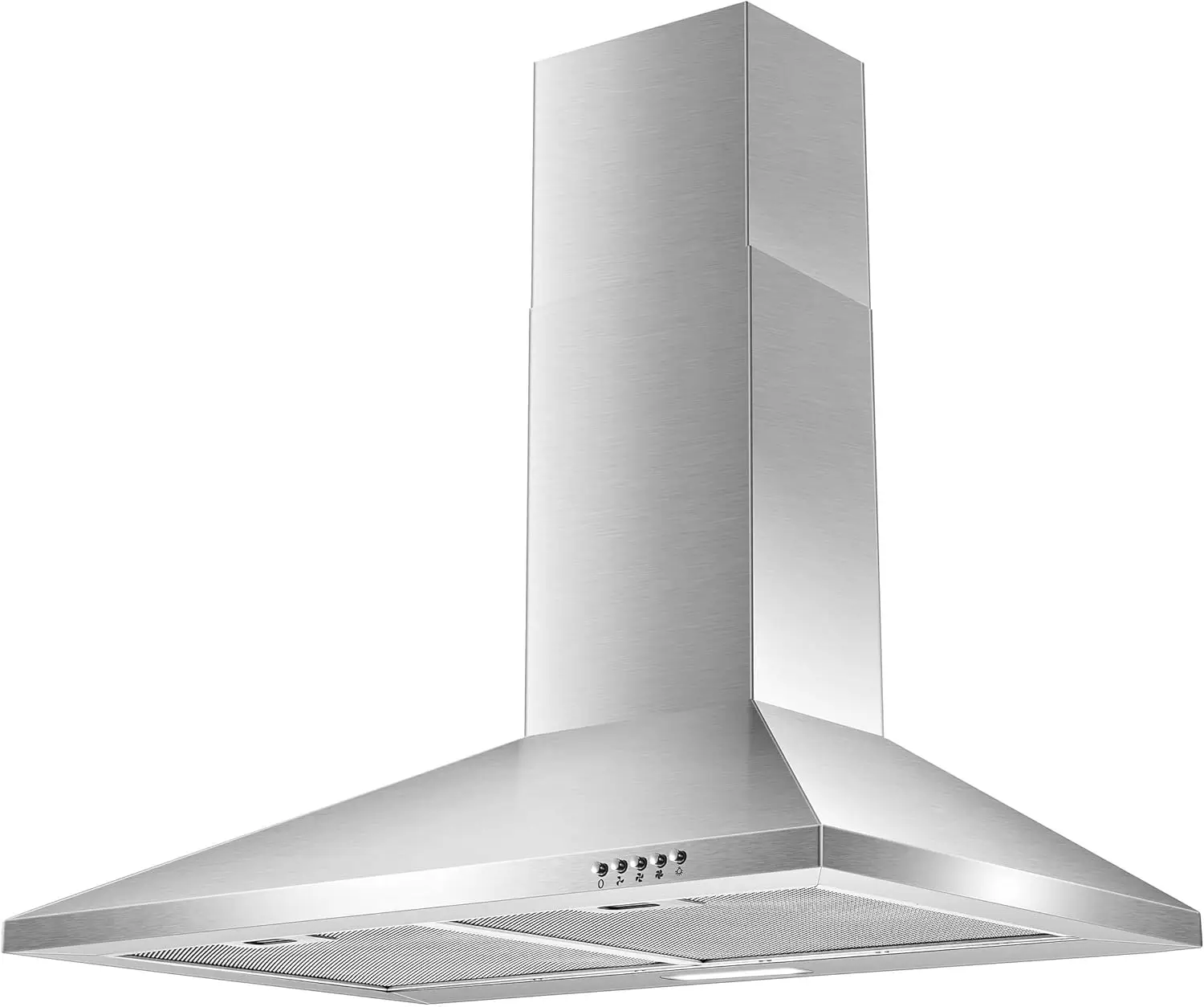 Range Hood 30 inch,Wall Mount Range Hood in Stainless Steel With Ducted/Ductless Convertible,Stove Vent Hood with Aluminum Filte