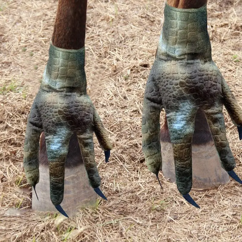 코스튬 크리에이티브 치킨 코스튬 맨발 신발, 재미있는 동물 발 양말, 할로윈 파티 테마 활동