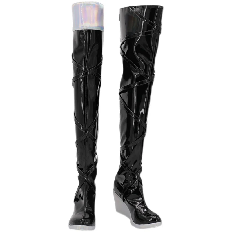 Seraphine Kda Cosplay Kostuum Schoenen Laarzen Spel LOL Sexy Schoenen Halloween Party Outfits voor Vrouwen Meisjes