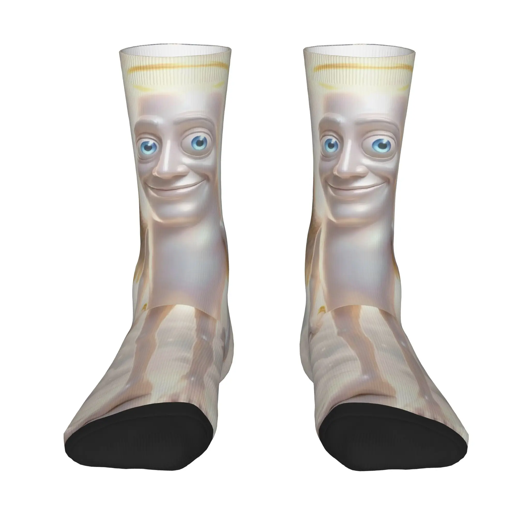Funny Sock  Tung Tung Tung Sahur 19 Vintage Quality Pattern Printed Men Crew Socks Casual Men's Socks