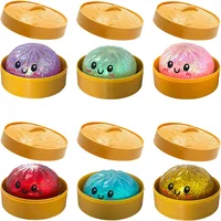 Colorful 6 Styles Glitter Dumpling Glitter Dumpling Squishy with Box Dumplings Sensory Squeeze Toy for Stress Relief Toys 2