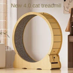 Stylish and Durable Decorative Mirror Cat Wheel - Perfect for Small Spaces - Let Your Cat Run in Style!