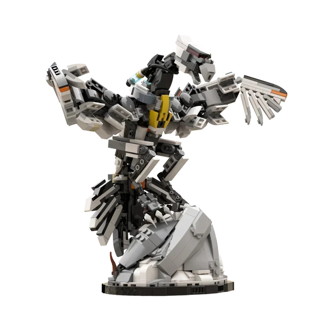 Gobricks Ideas juego Horizoned Zero Dawn Machine Monster Set Stormbird cuello alto Clawstrider trémortusk juguetes de bloques de construcción regalo