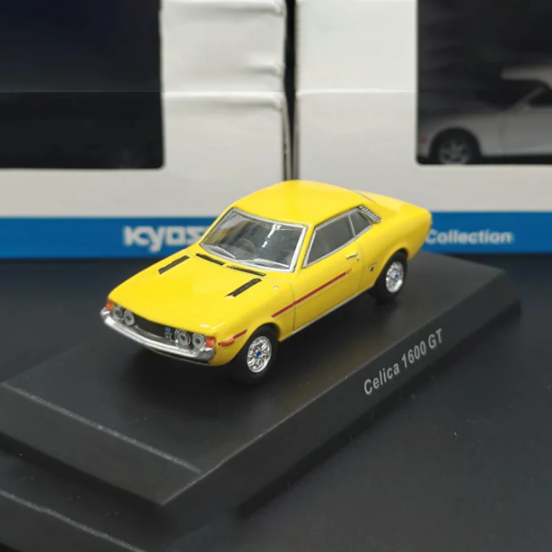 KYOSHO Diecast 1:64 Scale Celica 1600GT Alloy Model Car for Adult Boys Hobby Gift Display Ornament No box No card