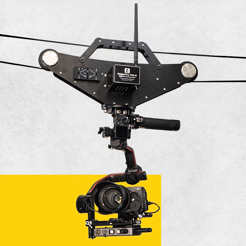 High speed cinema cablecam kit FM6 Pro FlyingKitty flycam cablecam cablecam shooting system