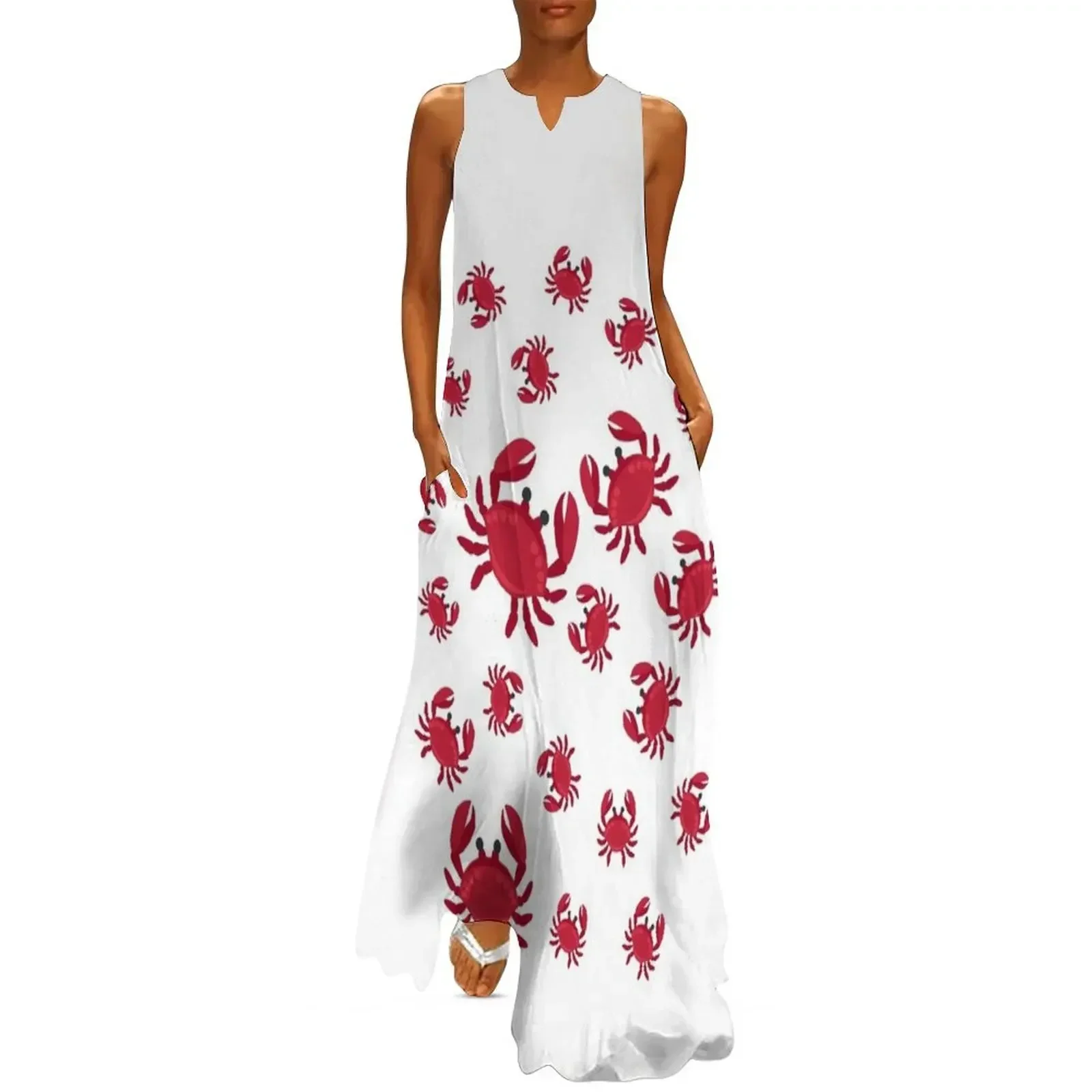 

Crab Long Dress luxury dress summer dress woman 2025 trendy women evening party dresses woman