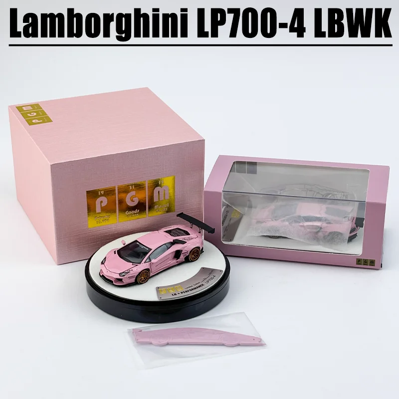 PGM 1/64 람보르기니 LP700-4 LBWK 합금 장난감 자동차, 다이캐스트 금속 모델 선물