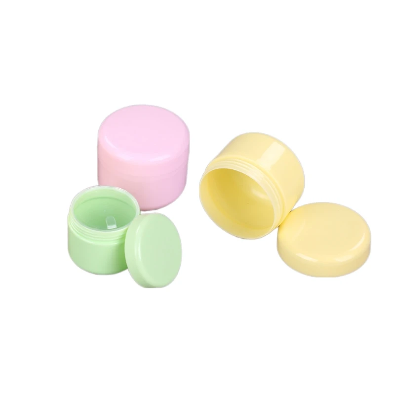 Frascos cosméticos de plástico recargables, 25 uds., 20/30/50ml, pequeños contenedores vacíos de maquillaje para crema, loción, exfoliante de labios, almacenamiento de velas de viaje