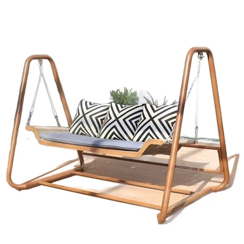 Outdoor swing courtyard cradle rocking chair outdoor double hammock indoor small courtyard garden swing chair