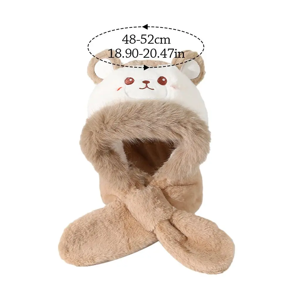 Fashion Winter Hat Thickening Windproof Scarf Hat Integrated Casual Warm Ear Protection Cap Boys Girls - view 6
