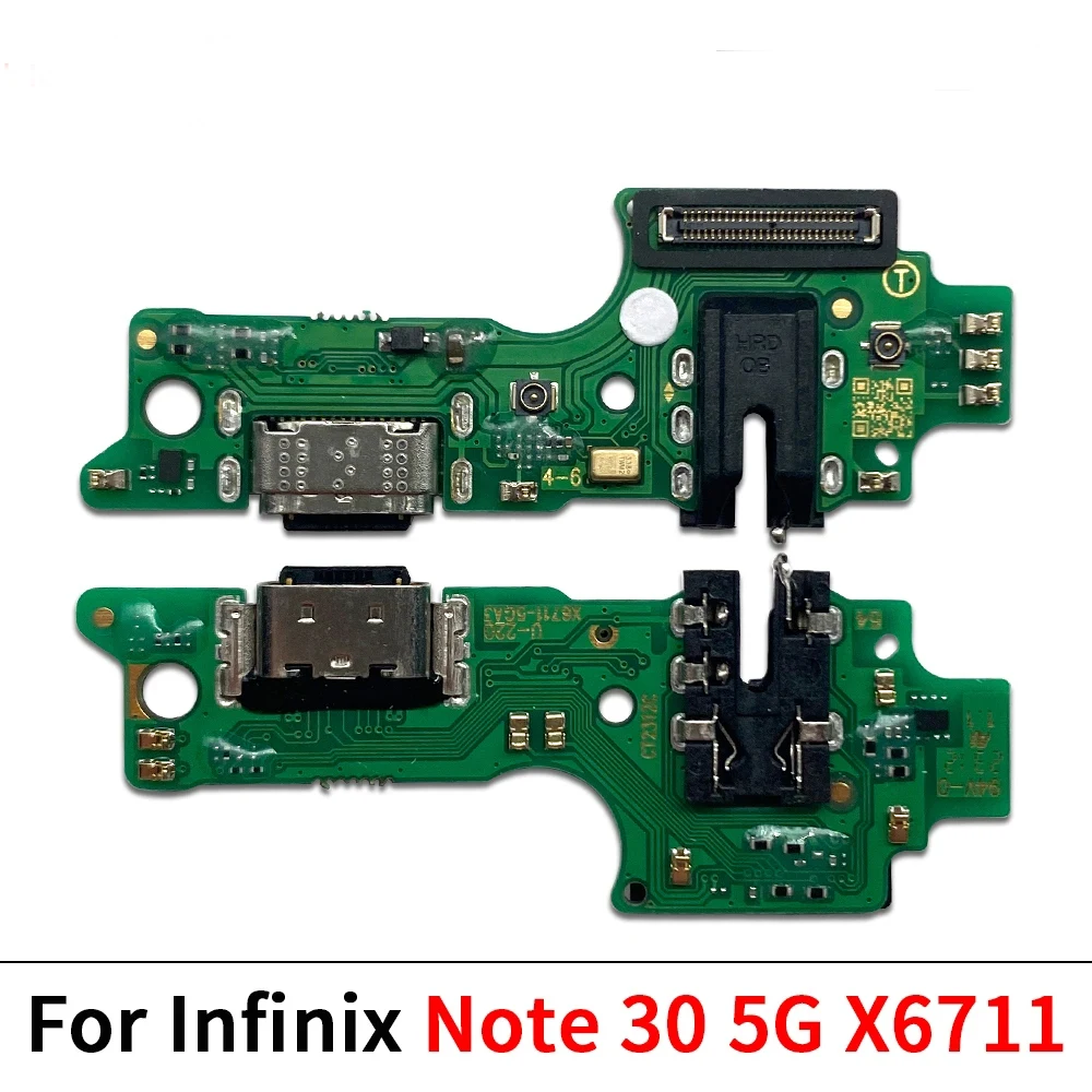 

Original USB Charging Board For Infinix Note 30 4G VIP X6833B X6716B 5G X6711 X6710 X6739 Dock Port Flex Cable Repair Parts