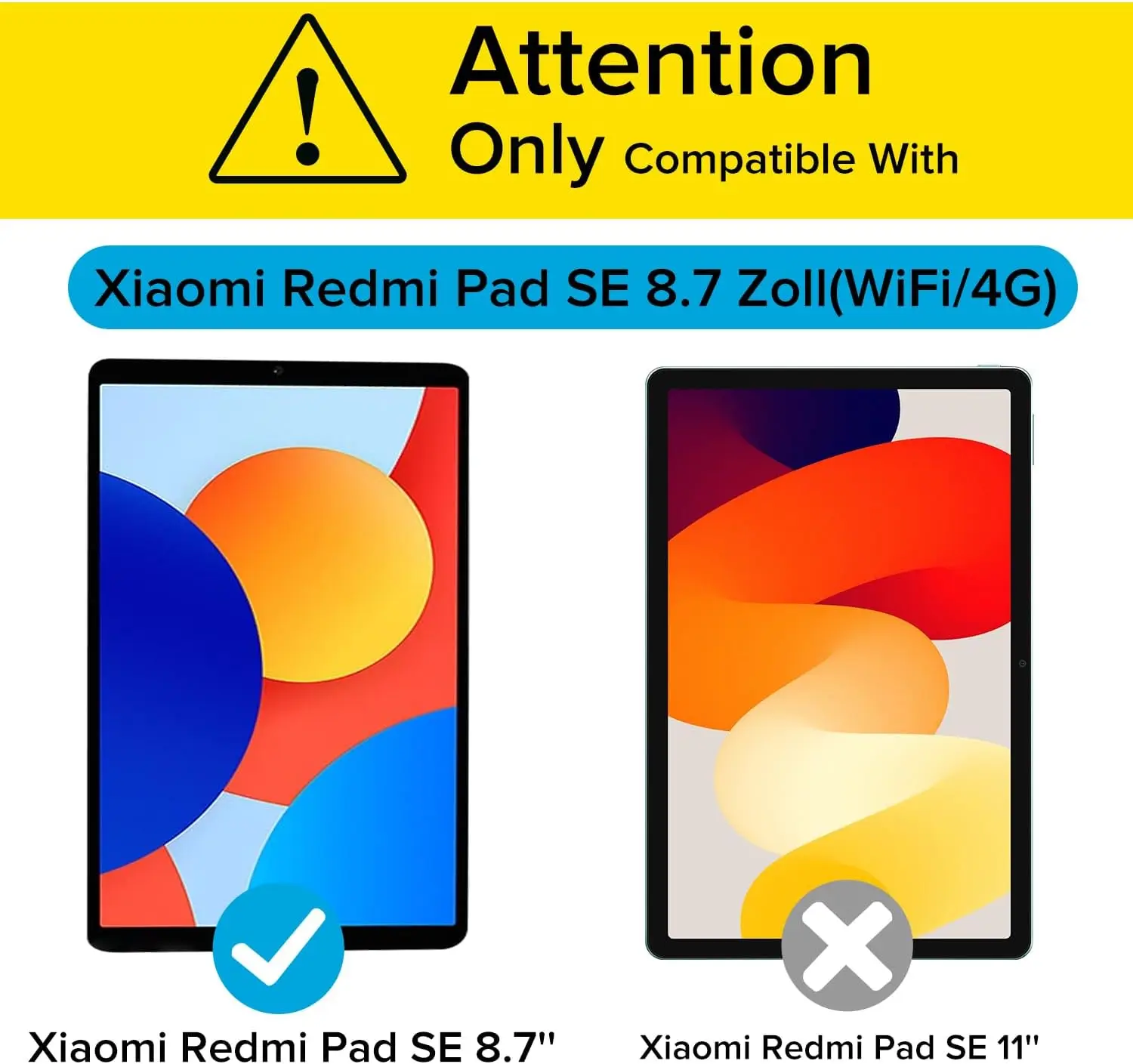 8.7inch Tablet Tempered Glass For Redmi Pad SE 8.7" (WiFi / 4G) Screen Protector HD No Bubbles Anti-Fingerprints Protective Film view 2