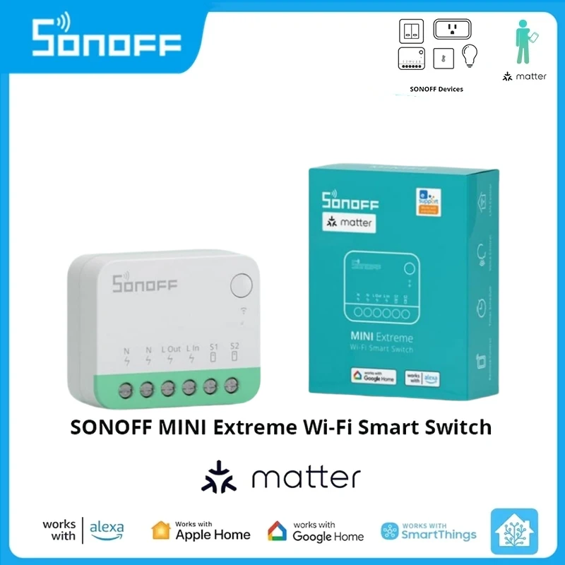 

1-5 шт., смарт-переключатель SONOFF MINIR4M MINI Extreme WiFi