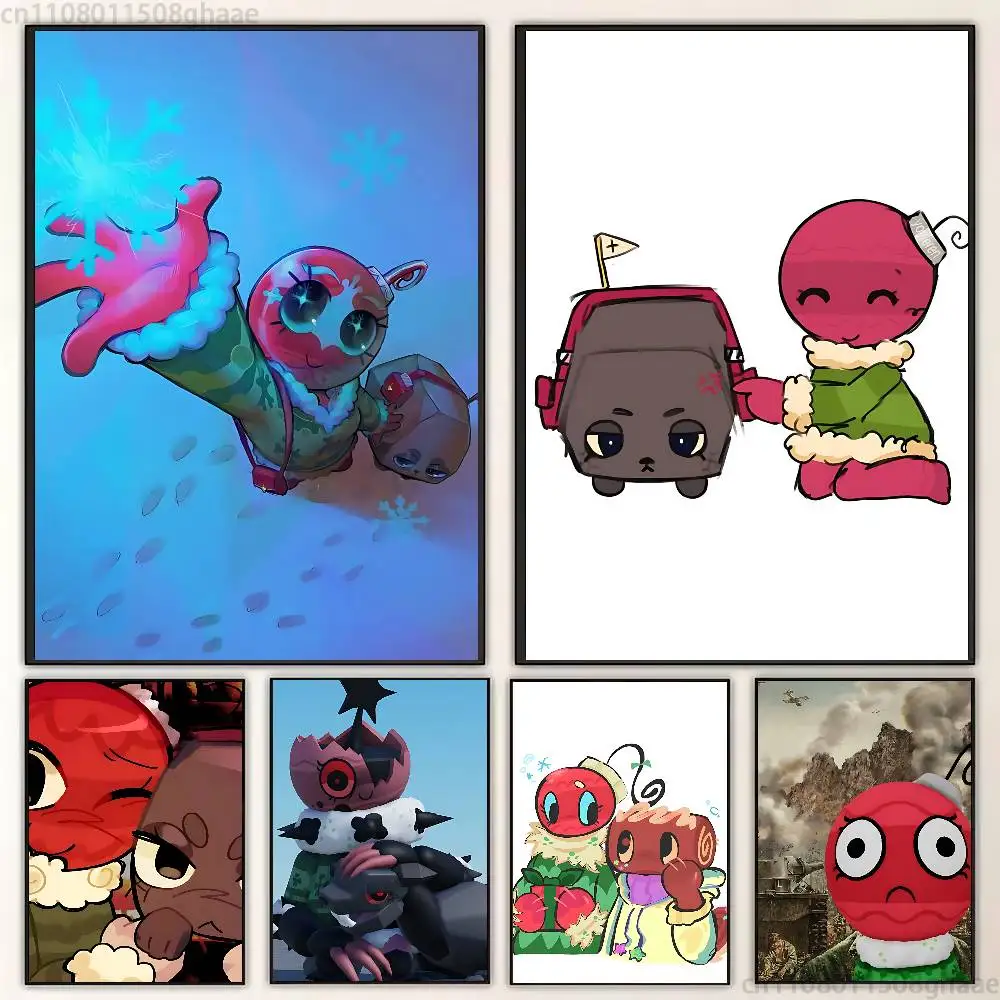 

D-Dandys World Bobette and Coal Poster Fancy Poster Wall Sticker for Living Room Bar Vintage Decorative Painting