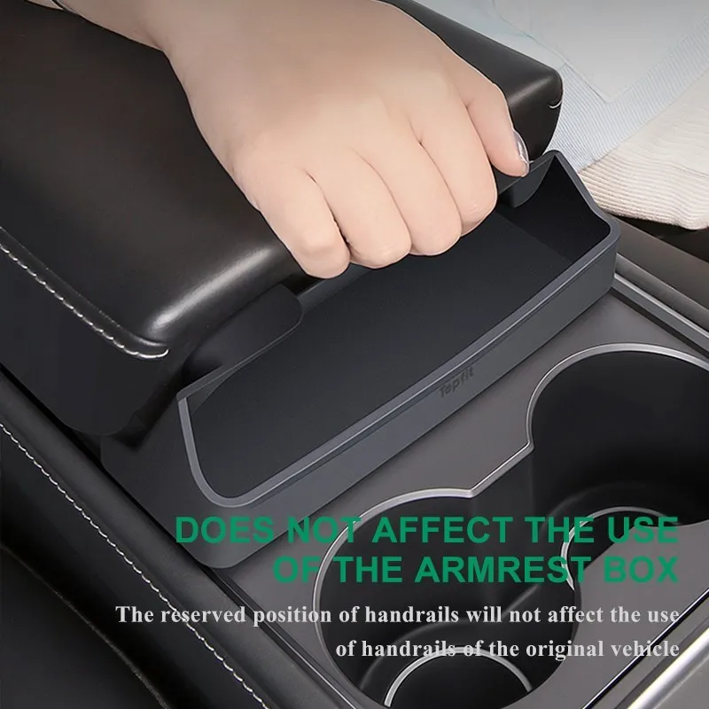 Central Control Armrest Box para Tesla Modelo 3 e Y, Óculos de armazenamento, Caso de vidro do carro, Auto Peças, Acessórios, 2023