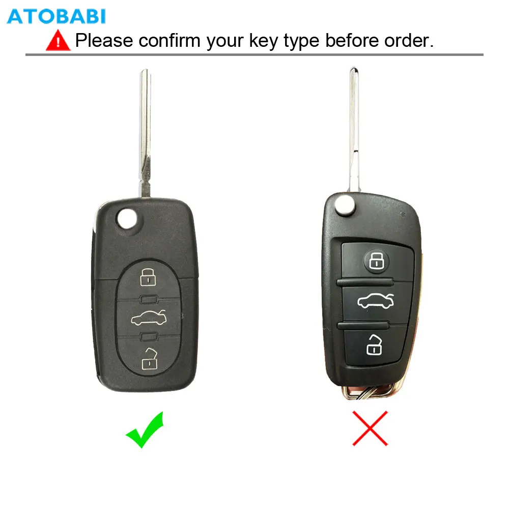 Leather Car Key Case Remote Key Cover Protector For Audi A3 A4 A6 A5 A7 A8 TT Q3 Q5 Q7 Q8 Allroad Cabriolet Quattro Accessories