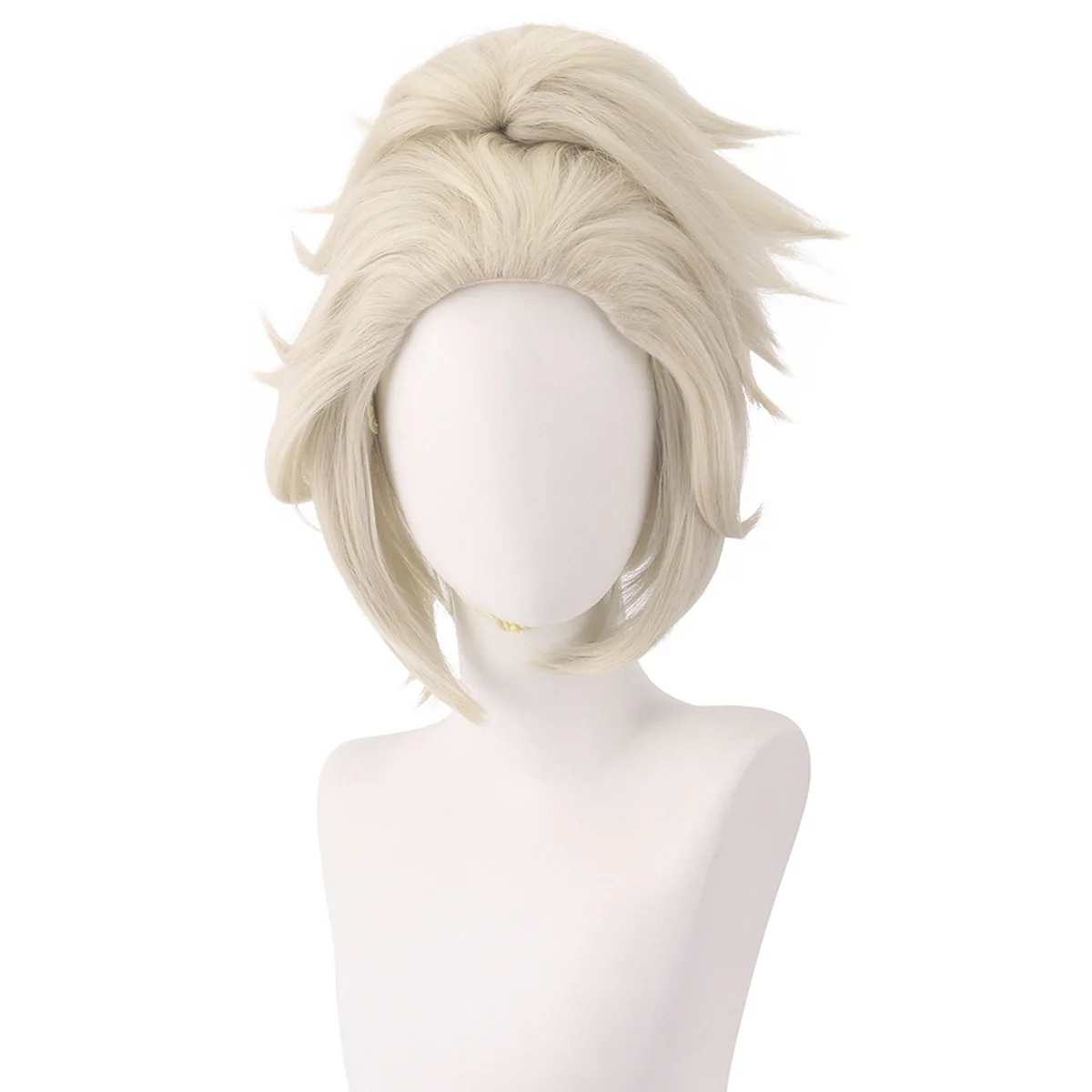 Synthetic Long Ponytail Wig Split Cosplay Hairpiece Heat Resistant Fiber Costume Party Anime Roleplay Durable Women Girls