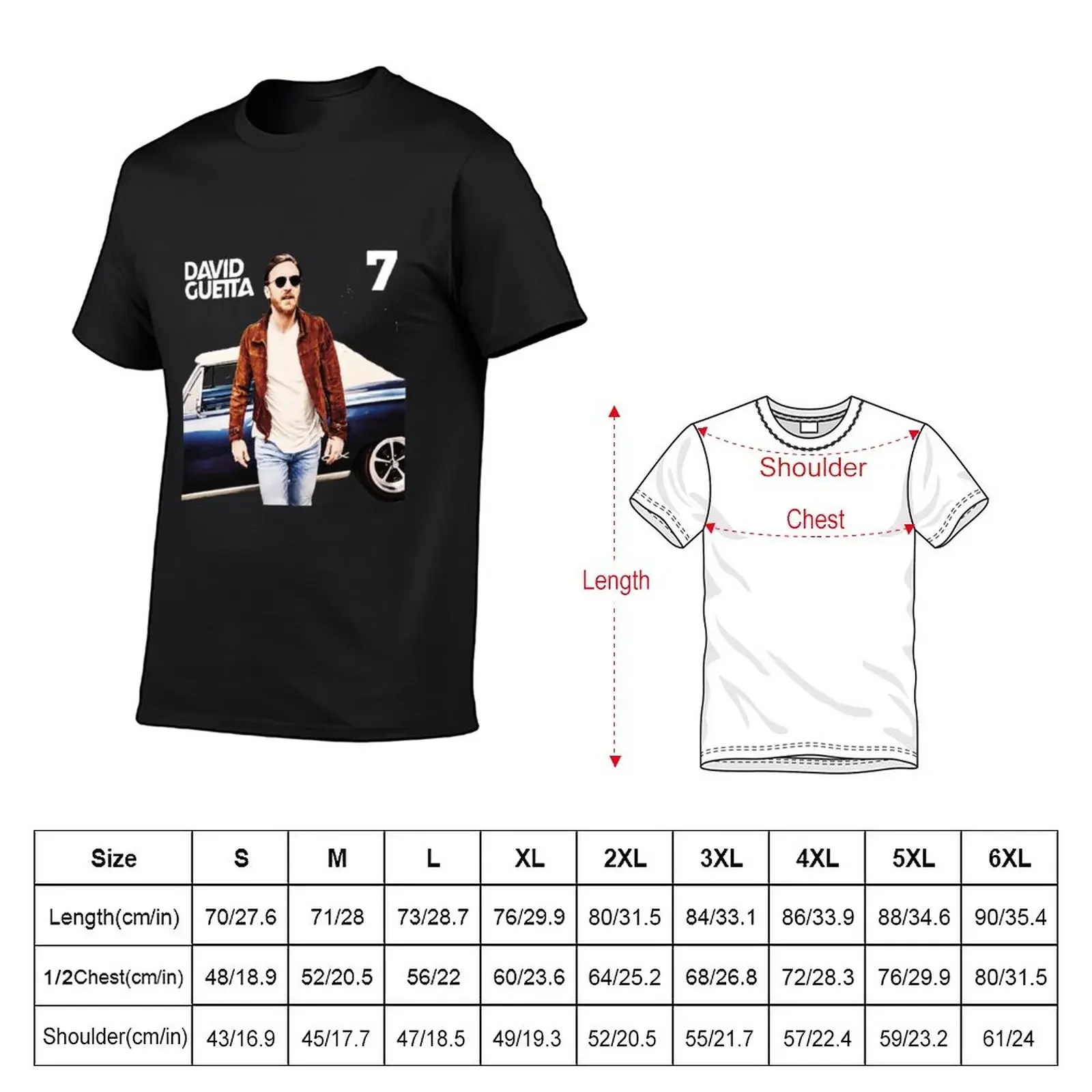 New 7 - David Guetta T-Shirt plus size tops sweat shirt aesthetic clothes oversized t shirts for men