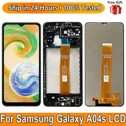 6.5“ For Samsung Galaxy A04s LCD Display With Frame Touch Sensor Digiziter Assembly For Samsung A04s A047 Screen Replacement