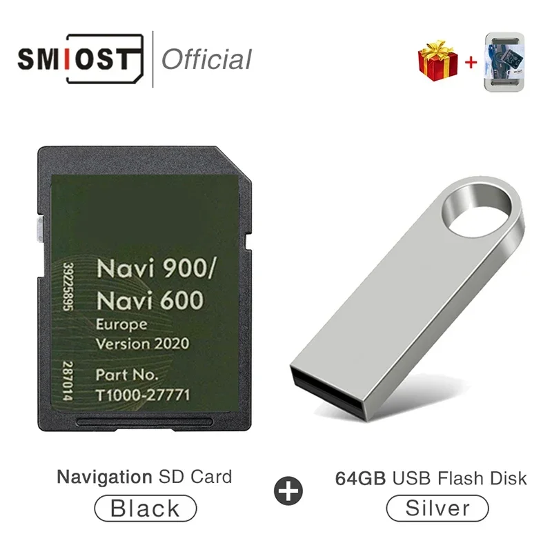 16GB SMIOST Memory SD Map Free Shipping Vauxhall 600 900 GPS SD Card Navigation Map 2020-2022 for Opel Navi