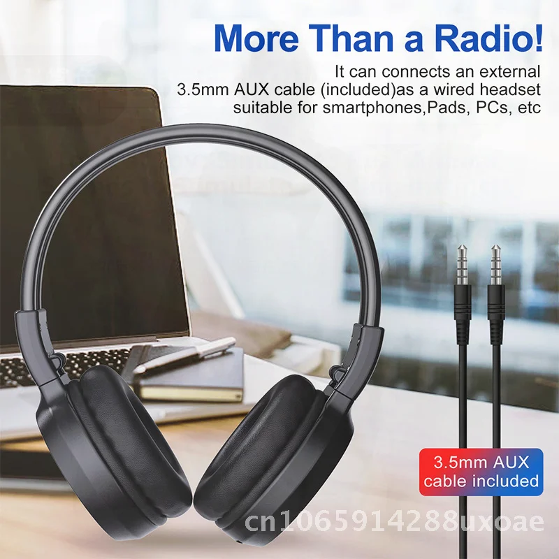 

New Headset Radio Headset FM Charging with Storage Desk