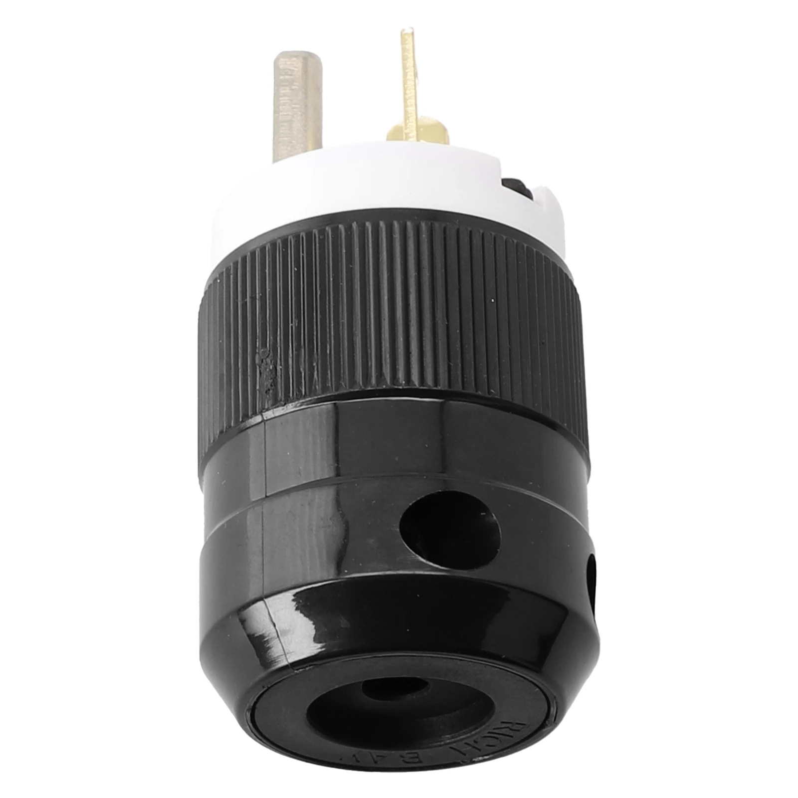 UL Recognized Straight Male Replacement Connector for NEMA 5-20P 2-Pole 3-Wire Grounding Configuration 20A 125V Electrical Use