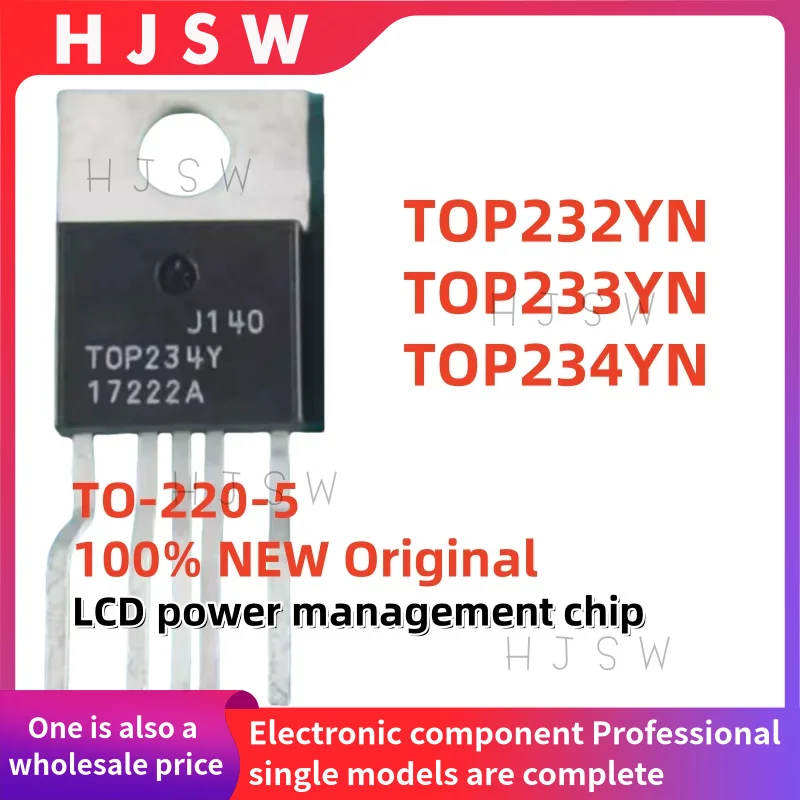 5 قطعة 100% جديد الأصلي TOP232YN TOP232Y TOP233YN TOP233Y TOP234YN TOP234Y TOP232 TOP233 TOP234 TO220-5 LCD إدارة الطاقة رقاقة