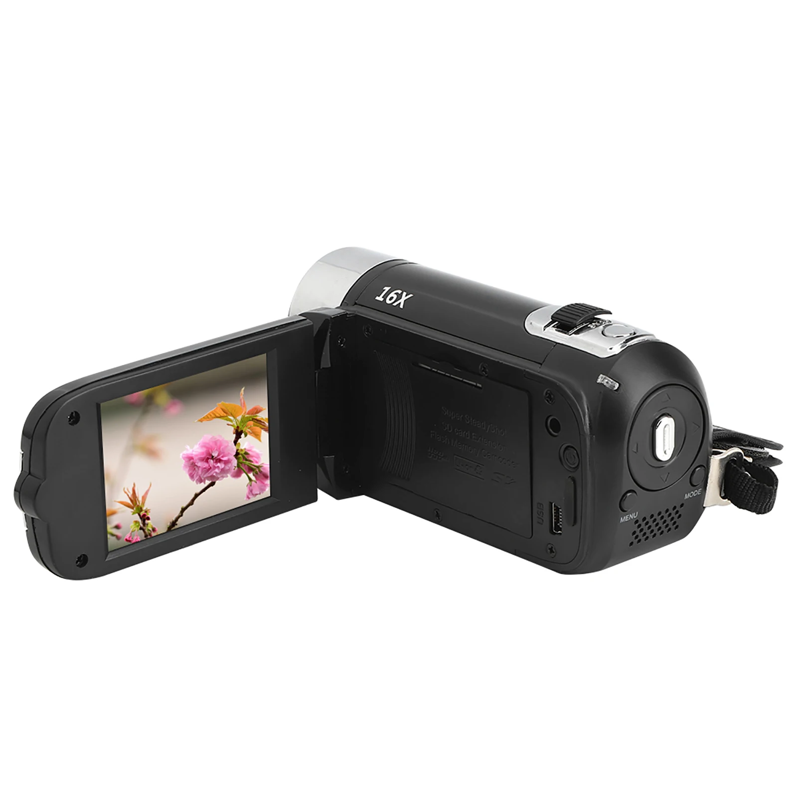 DH‑90 16X Digital Zoom 2.7 Inch Colourful Display Screen High Definition Camera Image Video Shooting Camcorder US Plug 110‑240V