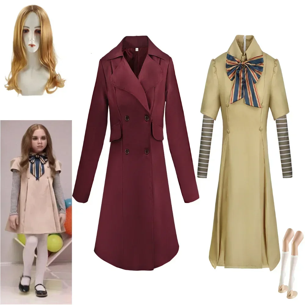 

M3gan Cosplay Costume Horrible Movie Megan Dress Ai Doll Robots Skirt Top Socks Coat Women adult Children Cos Suits Outfit Girls