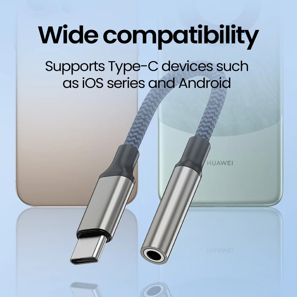 USB C to 3.5mm Headphones AUX Audio Cable USB Type C Male TO 3.5 Jack Earphone Adapter For Samsung iPhone 15 16 USB C Adapter