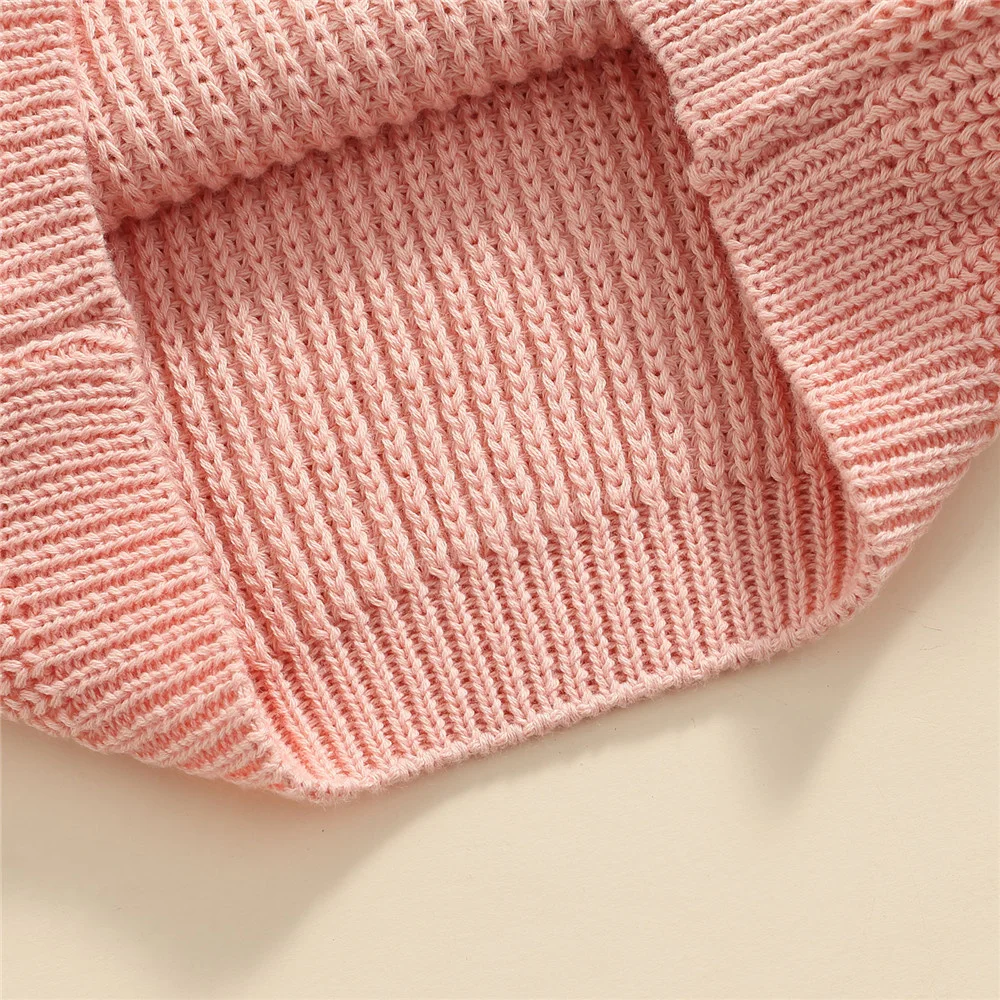 9 Color Autumn Winter Warm Newborn Baby Solid Color O-neck Sweater Infant Girl Boy Loose Fit Long Sleeve Knitted Pullover Top